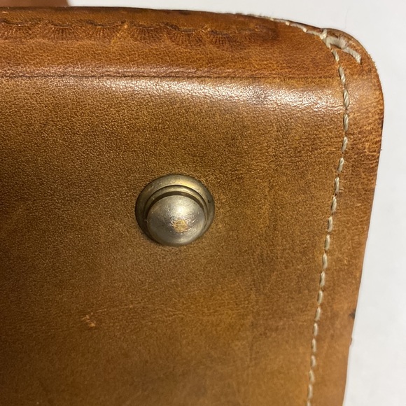 Mary Alice Palmer Brown Leather Hand Tooled Leather Shoulder Bag Purse - Picture 10 of 17